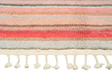 Moroccan Rug Multi color Lines Handmade Rug Illuminate Collective