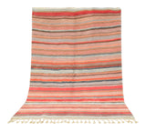 Moroccan Rug Multi color Lines Handmade Rug Illuminate Collective