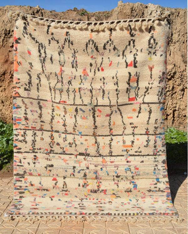Illuminate Collective handmade Moroccan Rug Gala - 5'6 x 7'4 - 1.68m x 2.23m