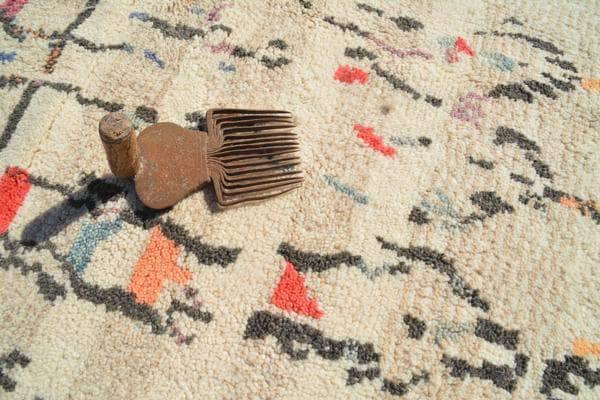Illuminate Collective handmade Moroccan Rug Gala - 5'6 x 7'4 - 1.68m x 2.23m