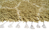 Moroccan Rug Pea green shaggy Moroccan Rug Illuminate Collective