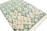 Moroccan Rug Peachy Diamonds - Pink Orange Diamond Handmade Rug - Add a touch of elegance to your home Illuminate Collective