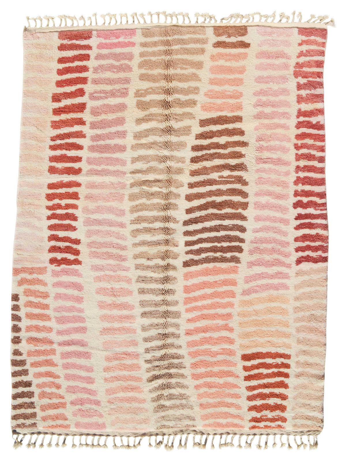 Moroccan Rug Pink And Gray Handmade Rug | Moroccan Carpets For Sale Illuminate Collective