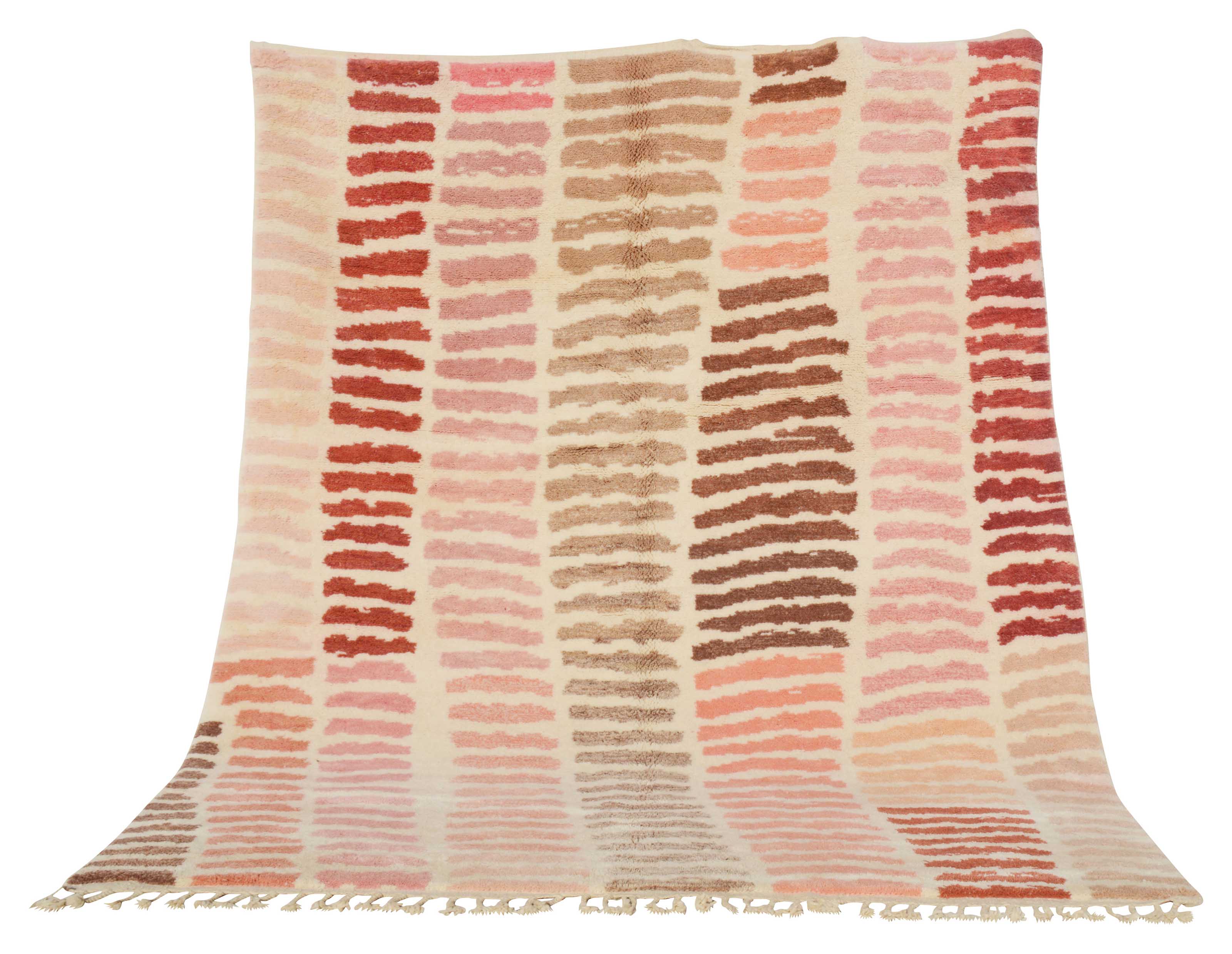 Moroccan Rug Pink And Gray Handmade Rug | Moroccan Carpets For Sale Illuminate Collective