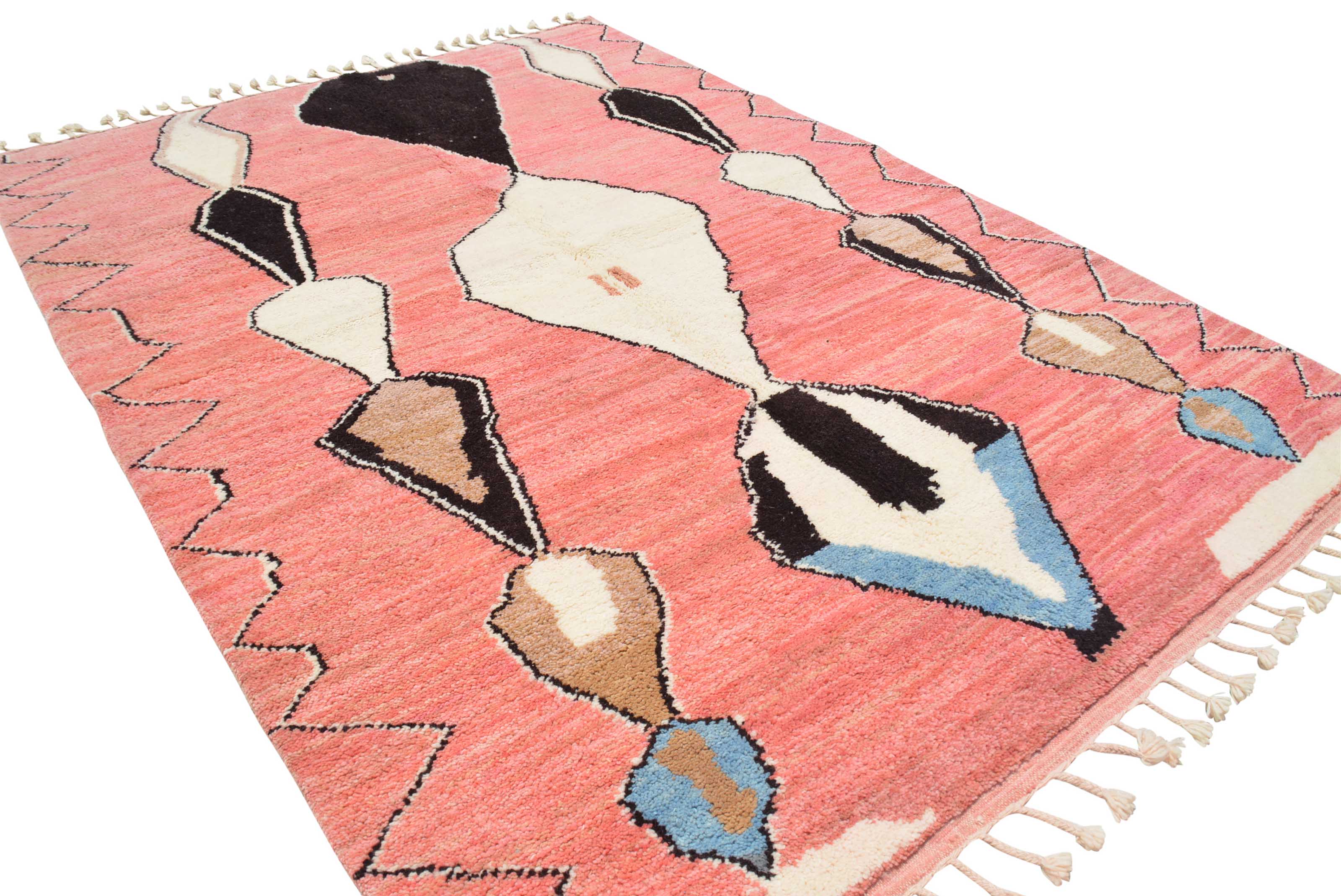 Moroccan Rug Pink Azilal Moroccan rug Illuminate Collective