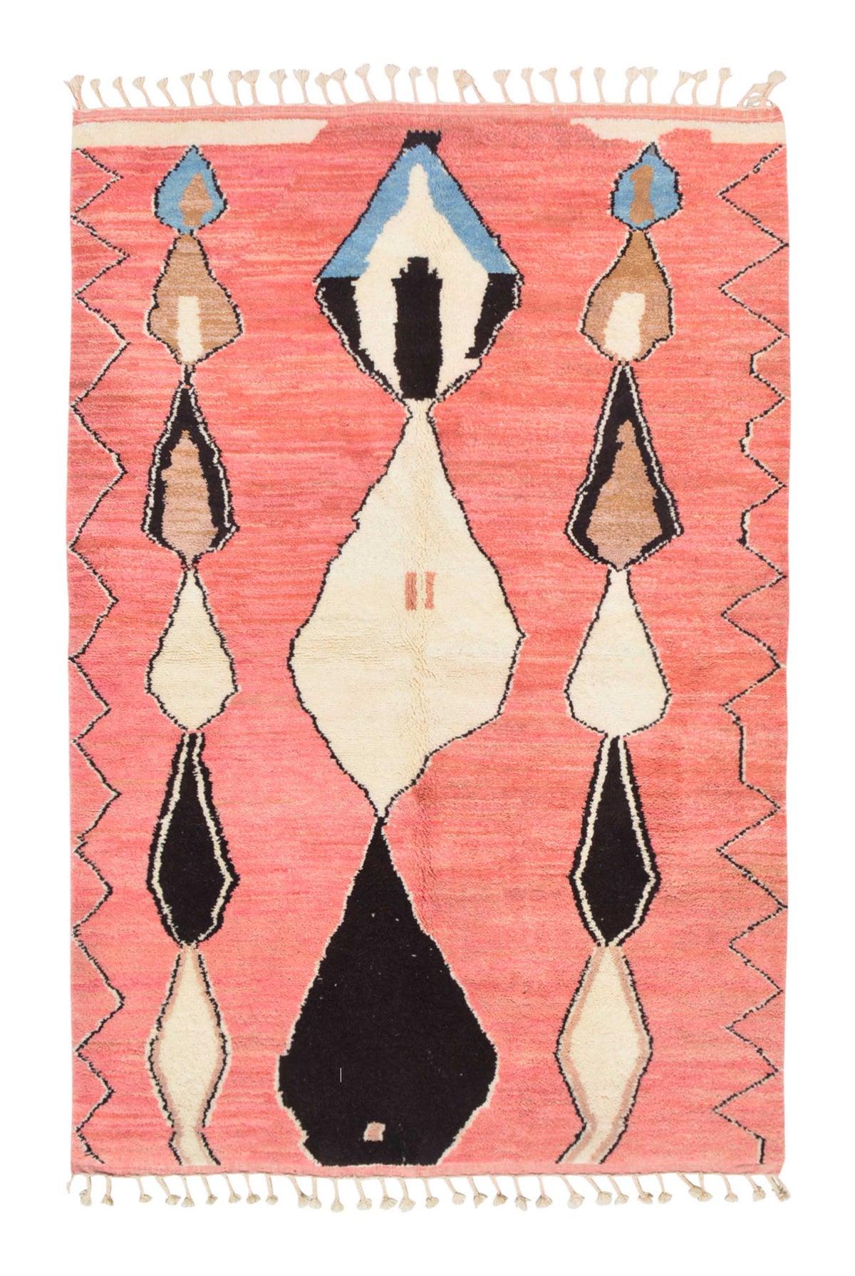 Moroccan Rug Pink Azilal Moroccan rug Illuminate Collective