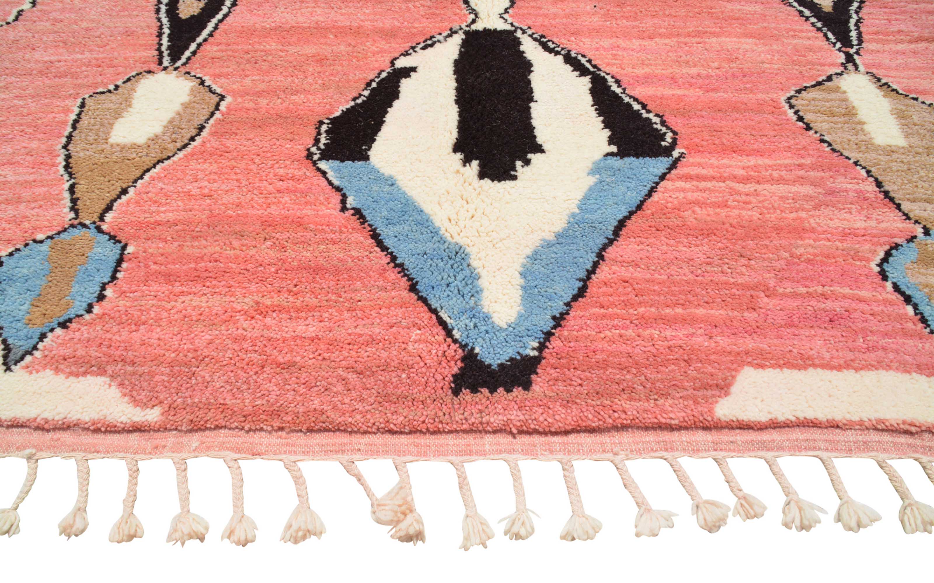 Moroccan Rug Pink Azilal Moroccan rug Illuminate Collective