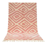 Moroccan Rug Pink diamonds Handmade rug Illuminate Collective