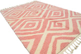 Moroccan Rug Pink diamonds Handmade rug Illuminate Collective