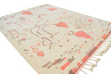 Moroccan Rug Pink Handmade Rug Illuminate Collective