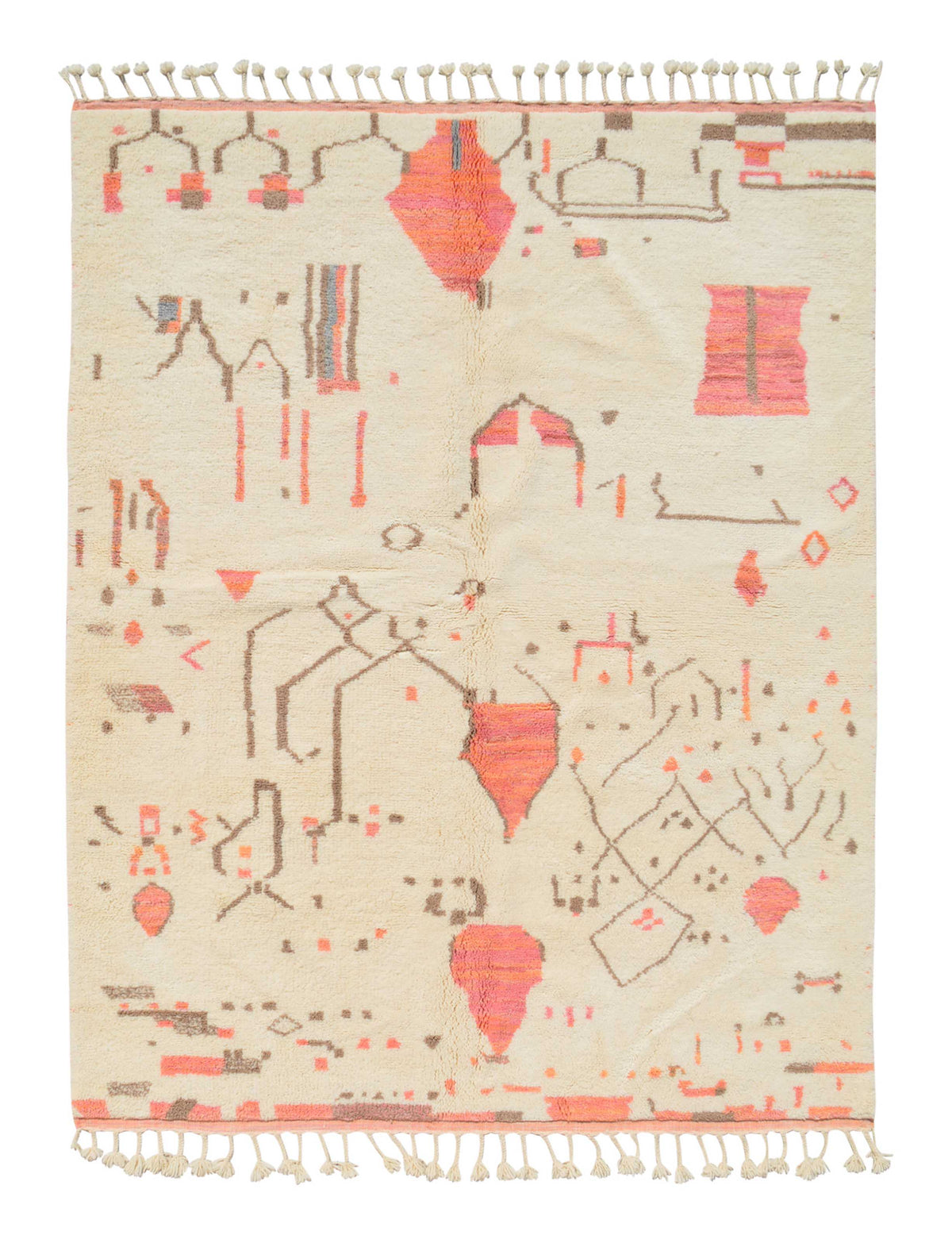 Moroccan Rug Pink Handmade Rug Illuminate Collective