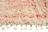 Moroccan Rug Pink line shaggy Rug Illuminate Collective