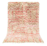 Moroccan Rug Pink line shaggy Rug Illuminate Collective