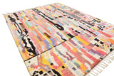 Moroccan Rug Pink Lines Handmade Rug Illuminate Collective