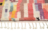 Moroccan Rug Pink Lines Handmade Rug Illuminate Collective