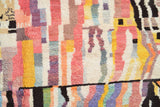 Moroccan Rug Pink Lines Handmade Rug Illuminate Collective
