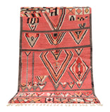 Moroccan Rug Pink Red Handmade Rug Illuminate Collective