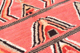 Moroccan Rug Pink Red Handmade Rug Illuminate Collective