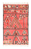 Moroccan Rug Pink Red Handmade Rug Illuminate Collective