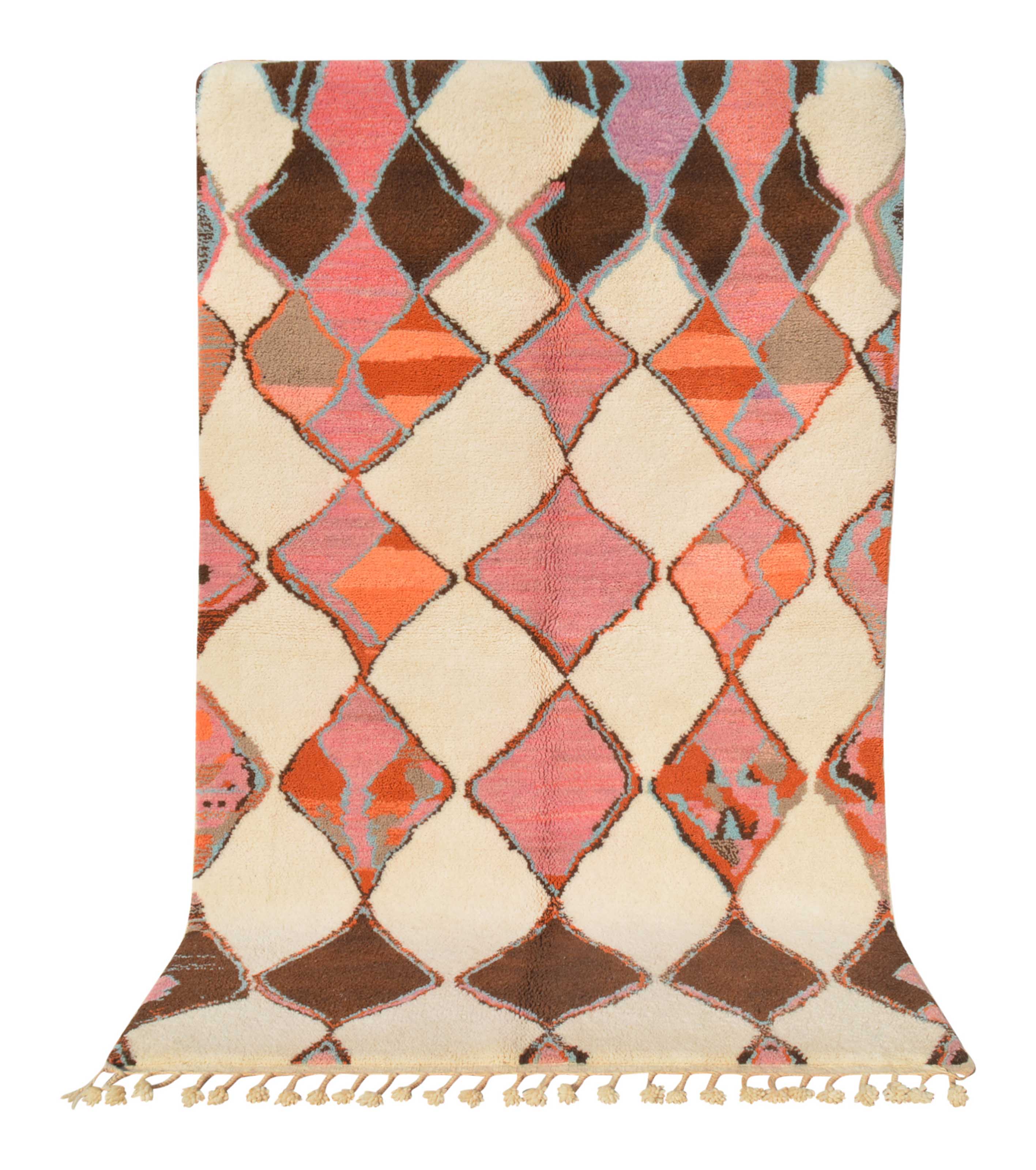 Moroccan Rug Pink Shadow - Handmade Moroccan Rug with Pink and Black - Add a touch of elegance to your home Illuminate Collective