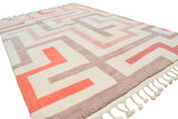 Moroccan Rug Pink tetris Rug Illuminate Collective