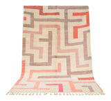 Moroccan Rug Pink tetris Rug Illuminate Collective