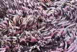 Moroccan Rug Purple Black Shaggy Rug Illuminate Collective