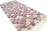 Moroccan Rug purple high-low Shaggy Moroccan Rug Illuminate Collective