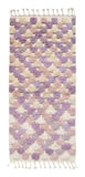 Moroccan Rug purple high-low Shaggy Moroccan Rug Illuminate Collective