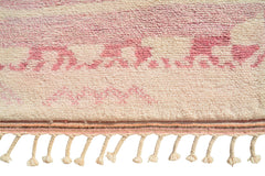 Moroccan Rug Santa Rose - Santa Pink Handmade Rug - Add a touch of holiday cheer to your home Illuminate Collective