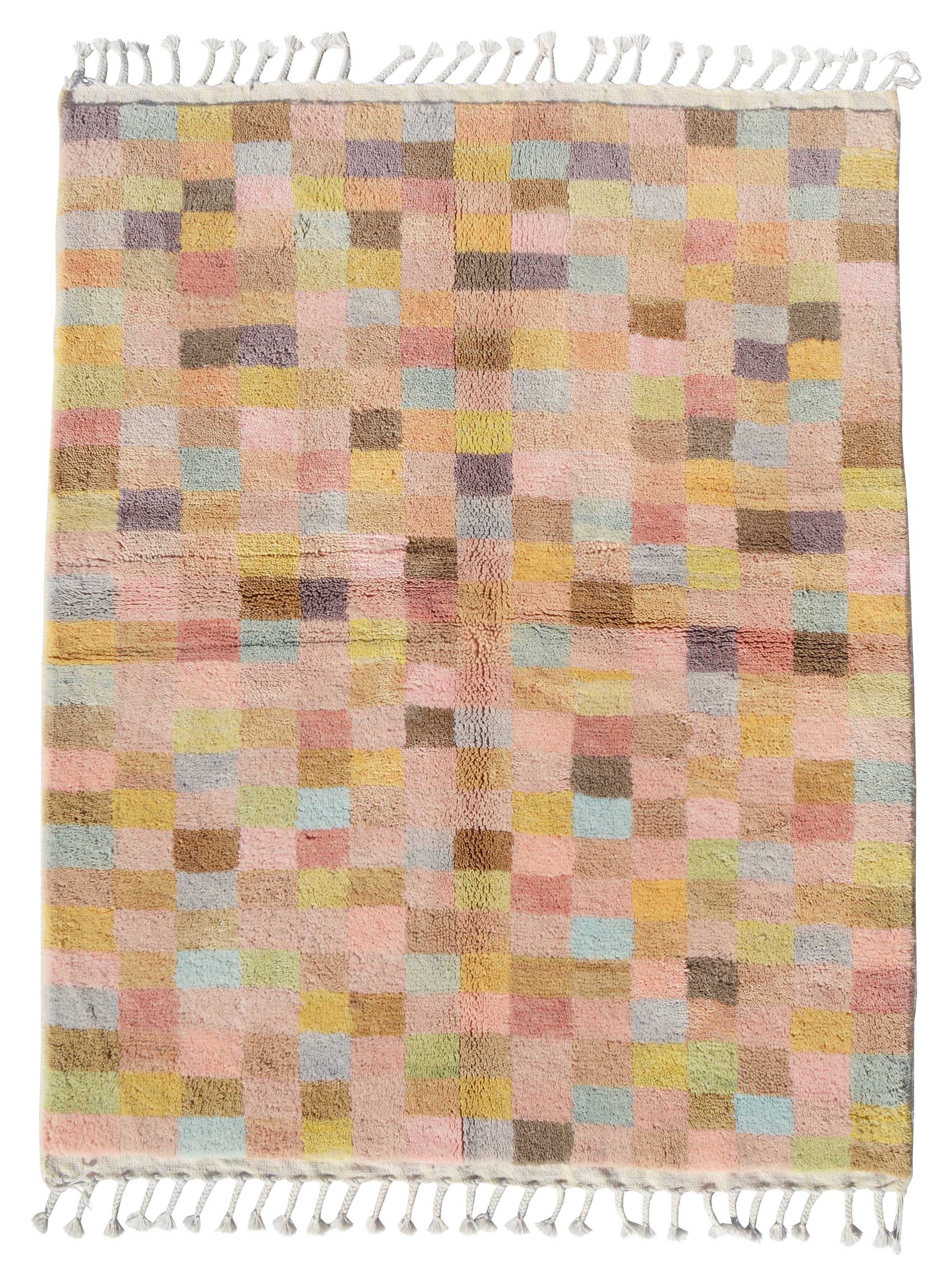 Moroccan Rug Soft Checkers Homemade Moroccan Rug | Moroccan Pattern Area Rugs Illuminate Collective