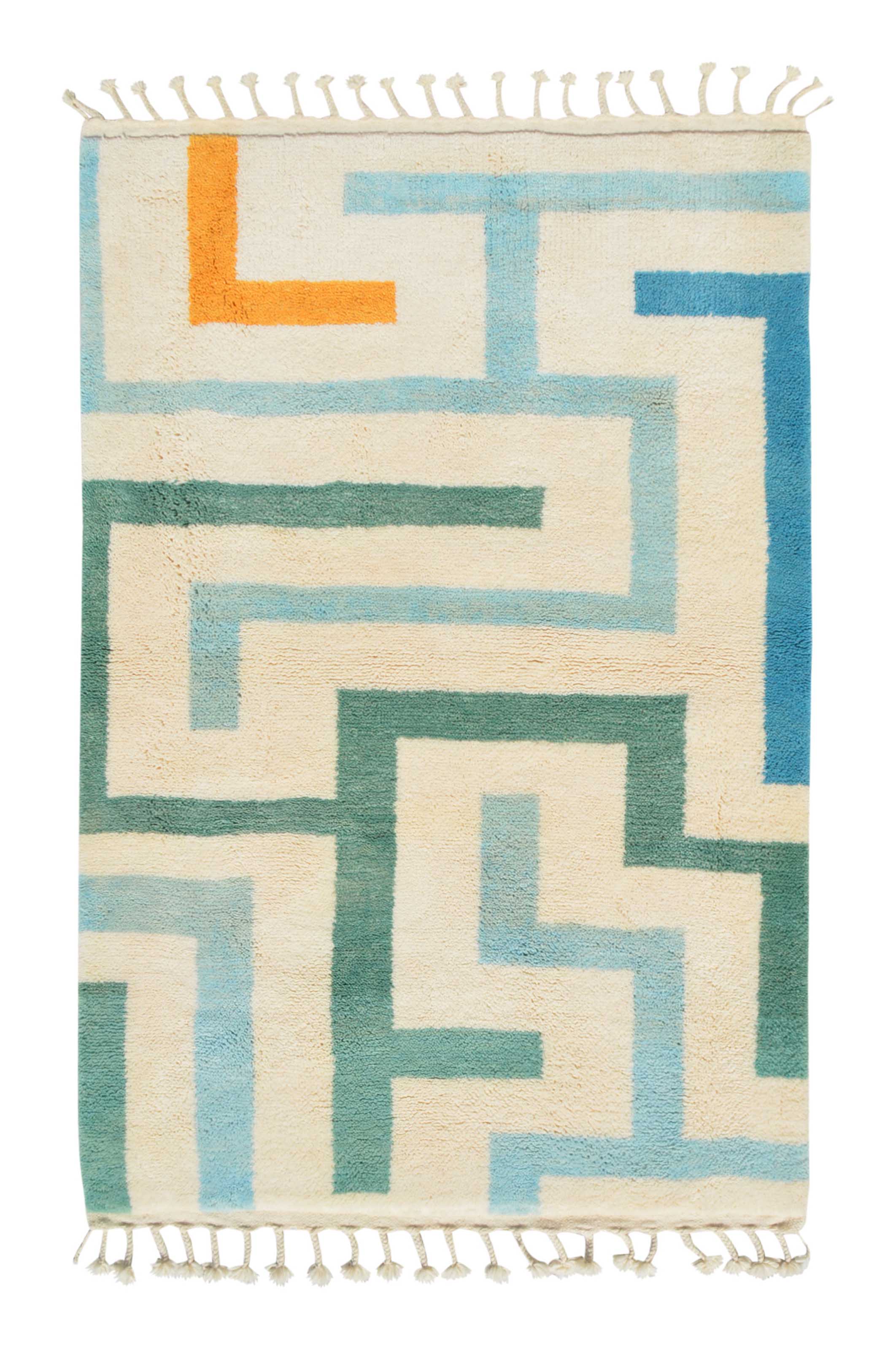 Moroccan Rug Tetris Handmade Moroccan Rug Illuminate Collective
