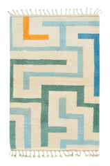 Moroccan Rug Tetris Handmade Moroccan Rug Illuminate Collective