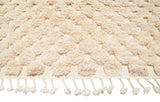 Moroccan Rug White Checker Handmade Rug Illuminate Collective