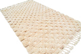 Moroccan Rug White Checker Handmade Rug Illuminate Collective