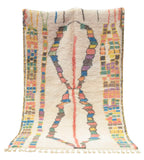 Moroccan Rug White Multi Color Berber |  Moroccan Geometric Rug Illuminate Collective