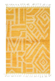 Moroccan Rug Yellow mud Rug Illuminate Collective