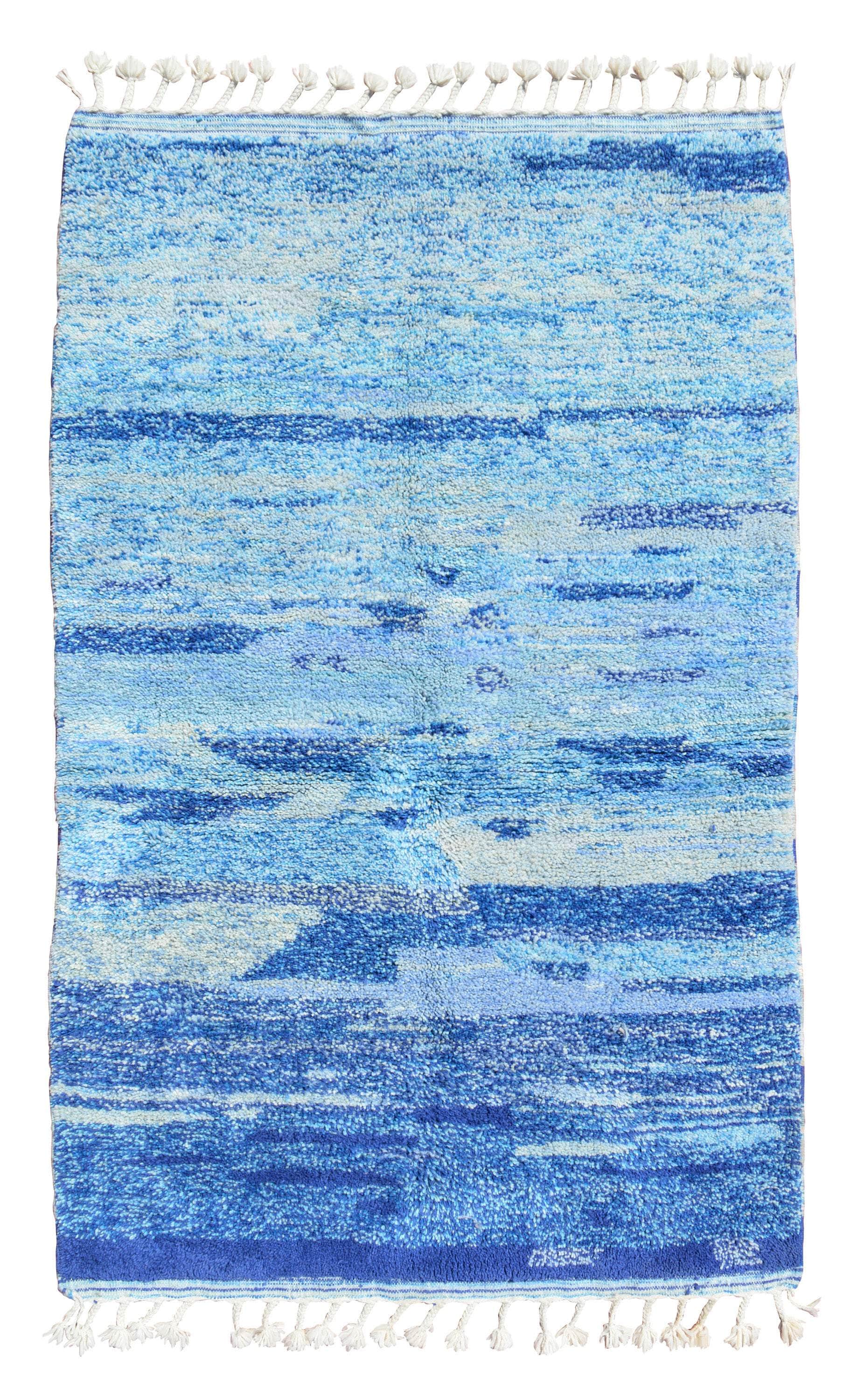 Moroccan Rugs Blue I Moroccan Geometric Rug