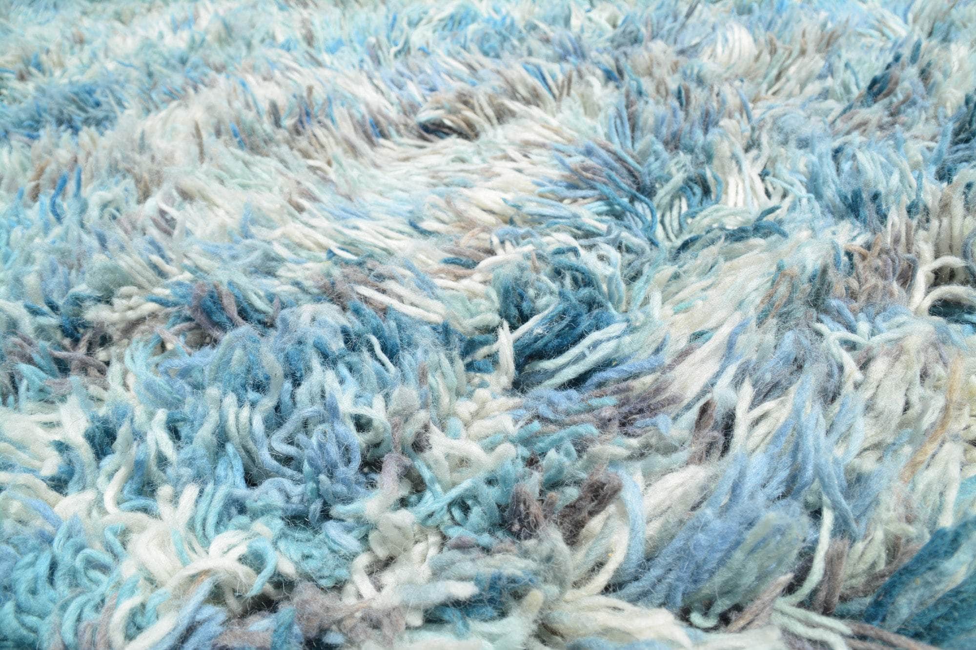 Moroccan Style Rug | Blue and White Rugs