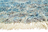 Moroccan Style Rug | Blue and White Rugs