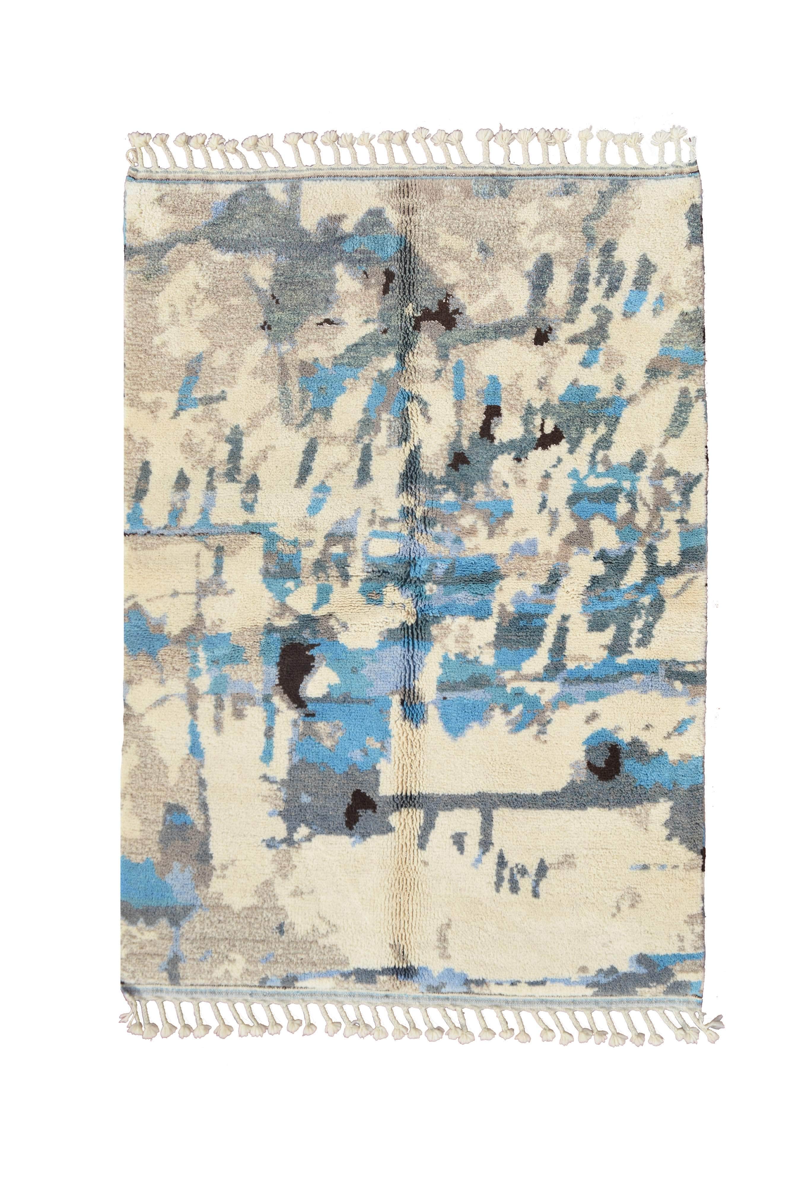 Navy Blue And Brown Area Rugs I Moroccan Rugs