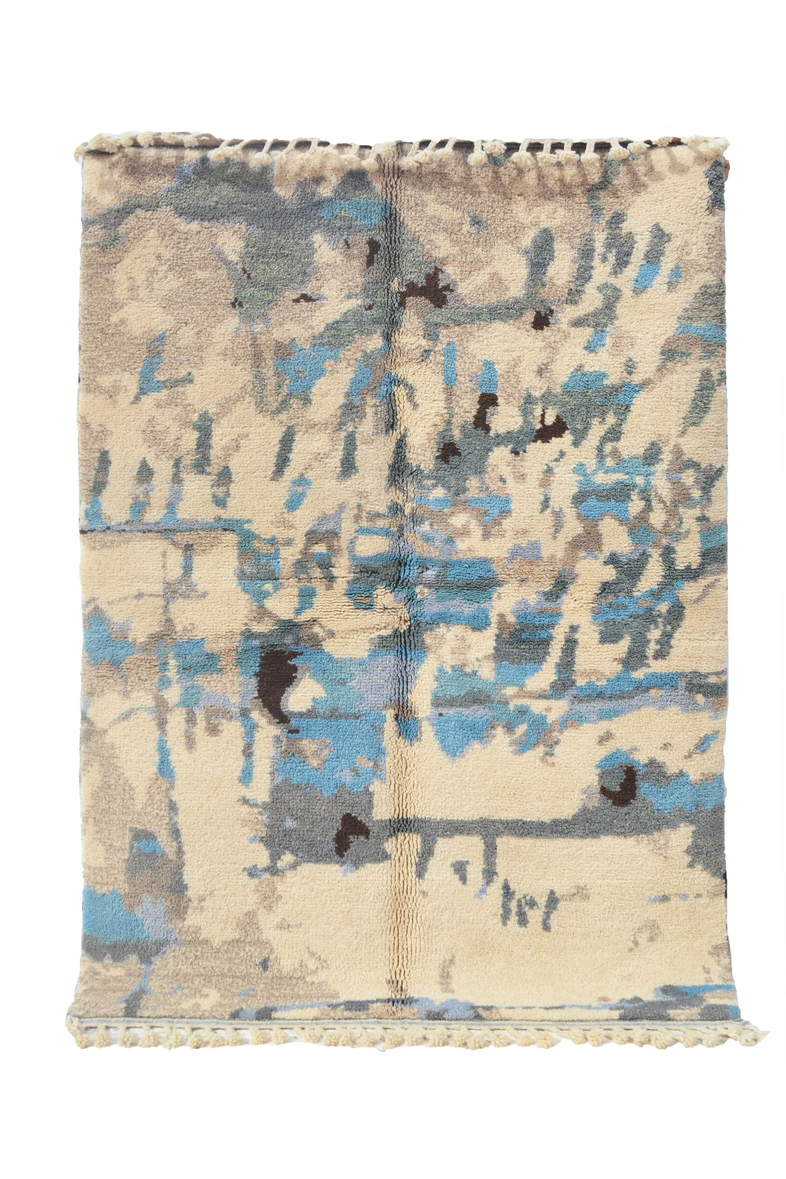 Navy Blue And Brown Area Rugs I Moroccan Rugs