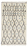 Navy Handmade Moroccan Rug | Blue Rugs For Living Room