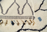 Navy Handmade Moroccan Rug | Blue Rugs For Living Room