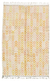 New Yellow Arrows Handmade Rug | Yellow Moroccan Rug