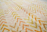 New Yellow Arrows Handmade Rug | Yellow Moroccan Rug