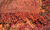 Orange And Pink Rug | Vintage Moroccan Rug  