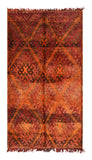 Orange And Pink Rug | Vintage Moroccan Rug  