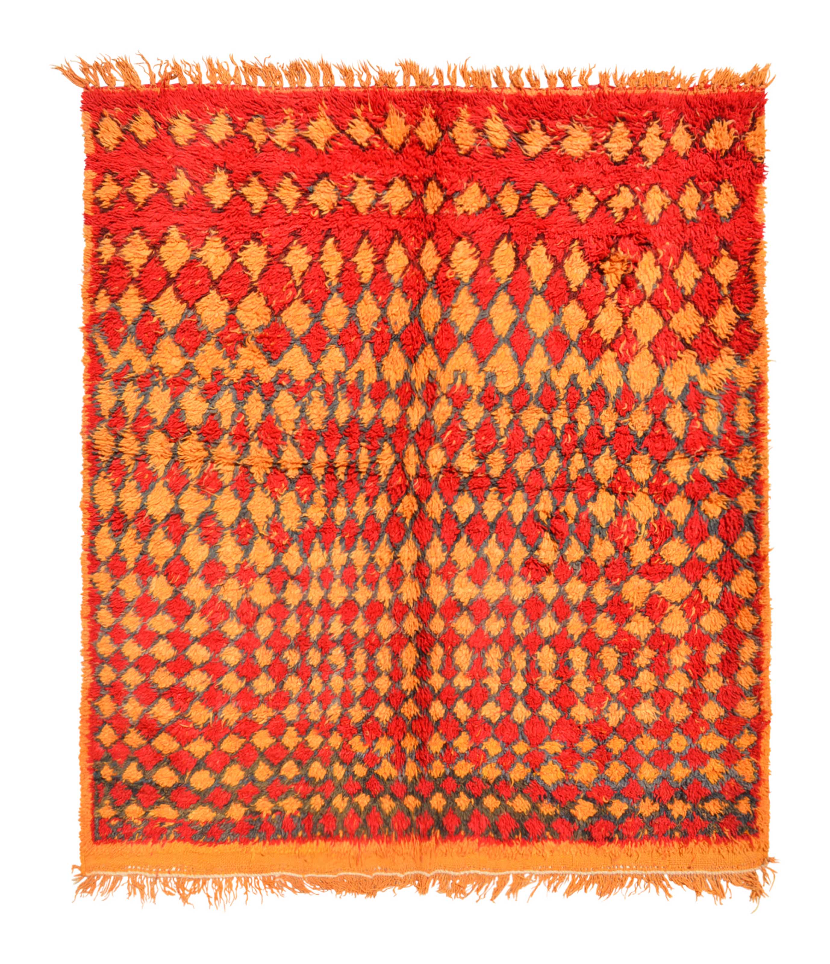 Orange And Red Vintage Rug | Illuminate Collective