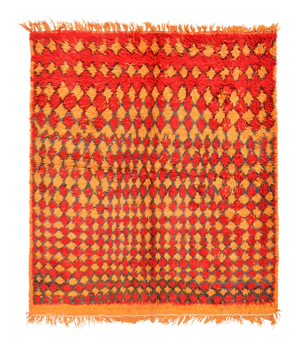 Orange And Red Vintage Rug | Illuminate Collective